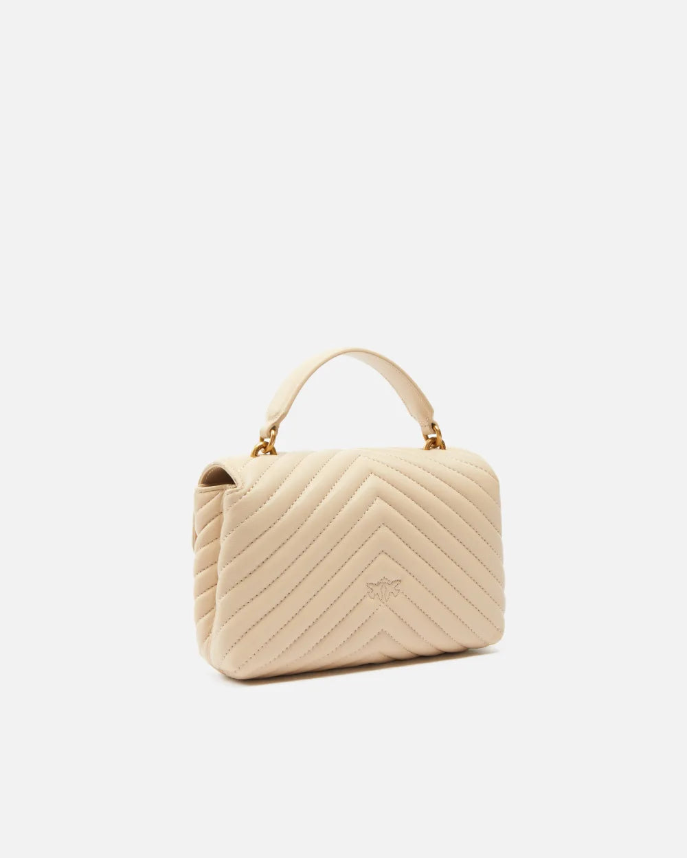 Borsa a mano piccola Love Bag Puff in morbida nappa matelassé Pinko