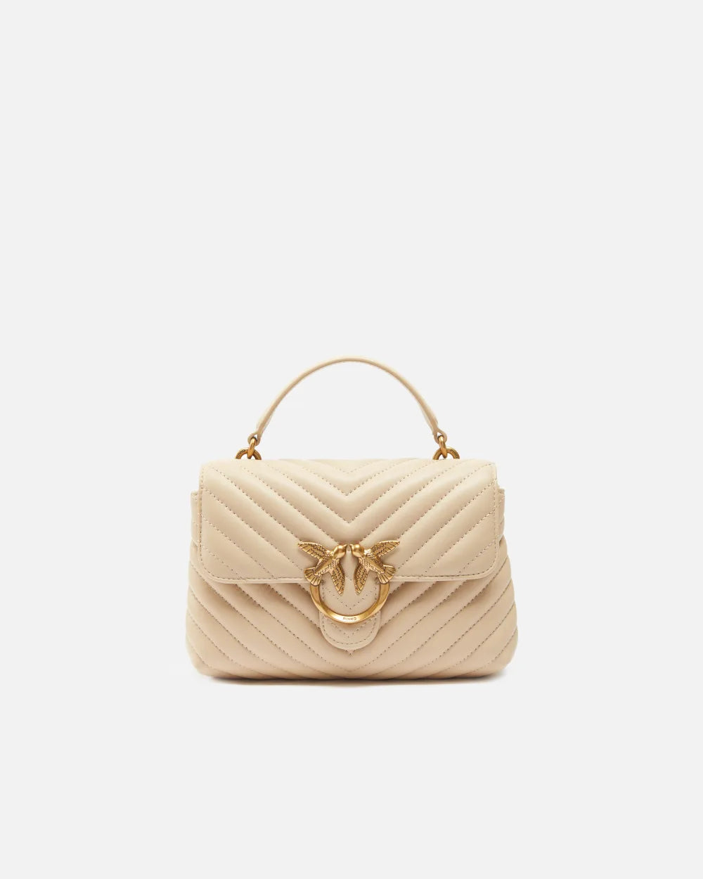 Borsa a mano piccola Love Bag Puff in morbida nappa matelassé Pinko