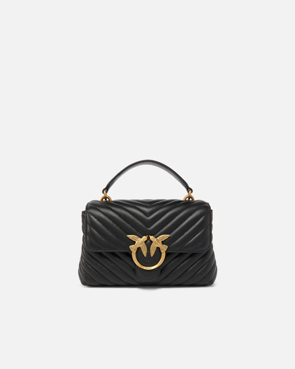 Borsa a mano piccola Love Bag Puff in morbida nappa matelassé Pinko