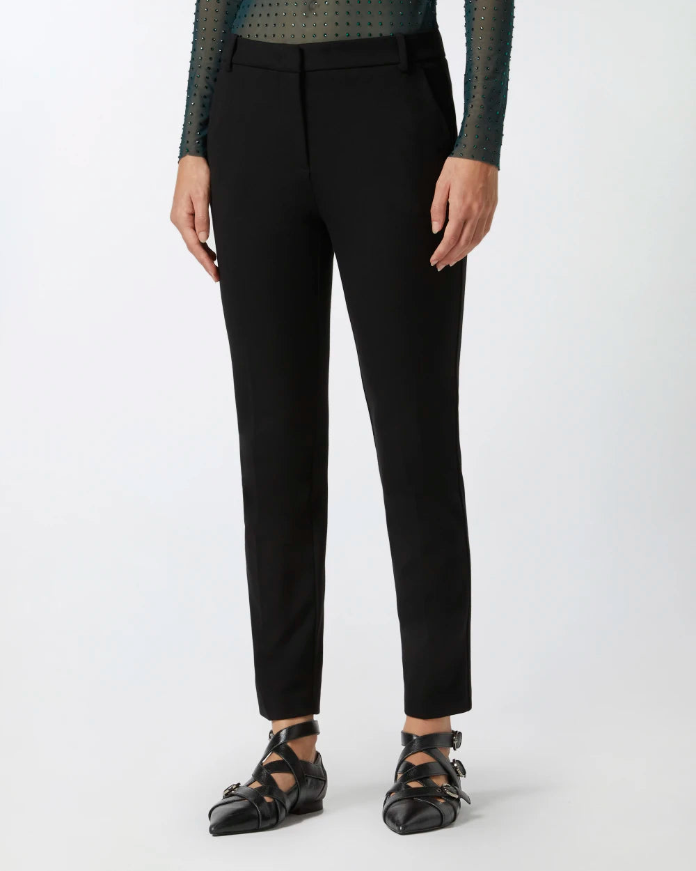 Pantaloni a sigaretta con piega stirata Pinko