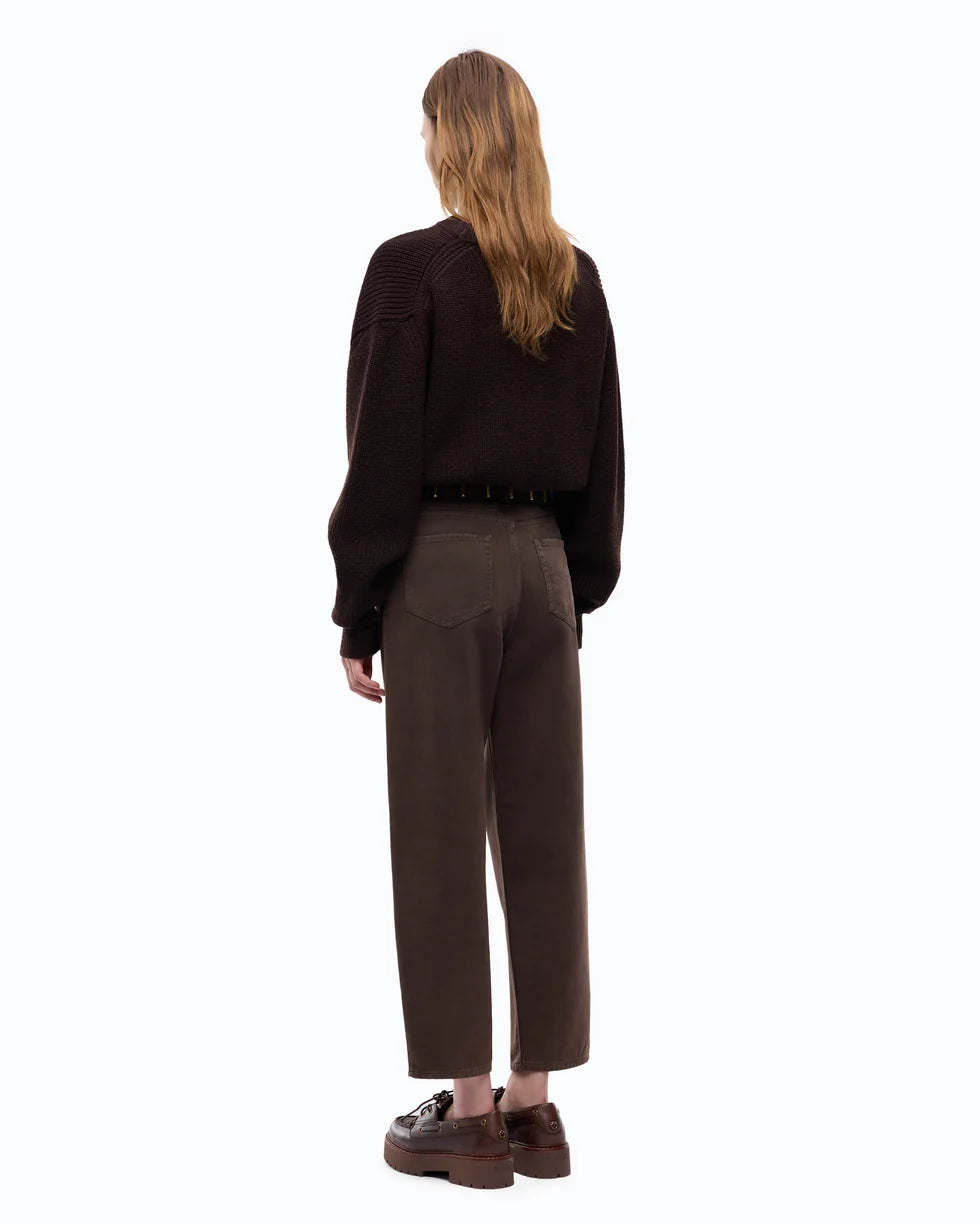 Pantaloni barrel fit in bull denim Pinko