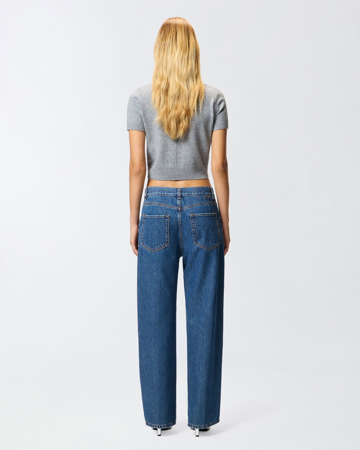 Jeans loose con spacco al fondo Pinko