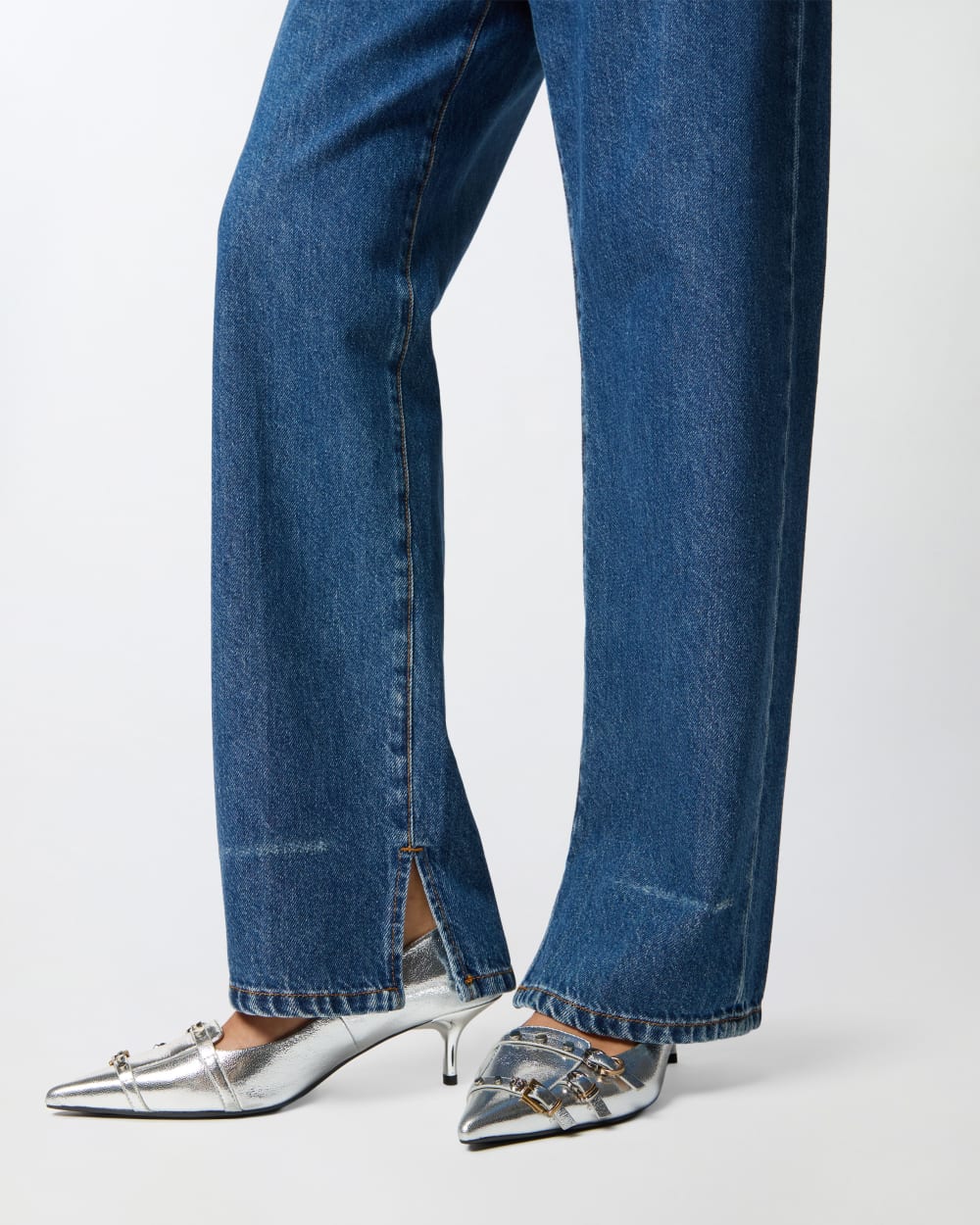 Jeans loose con spacco al fondo Pinko
