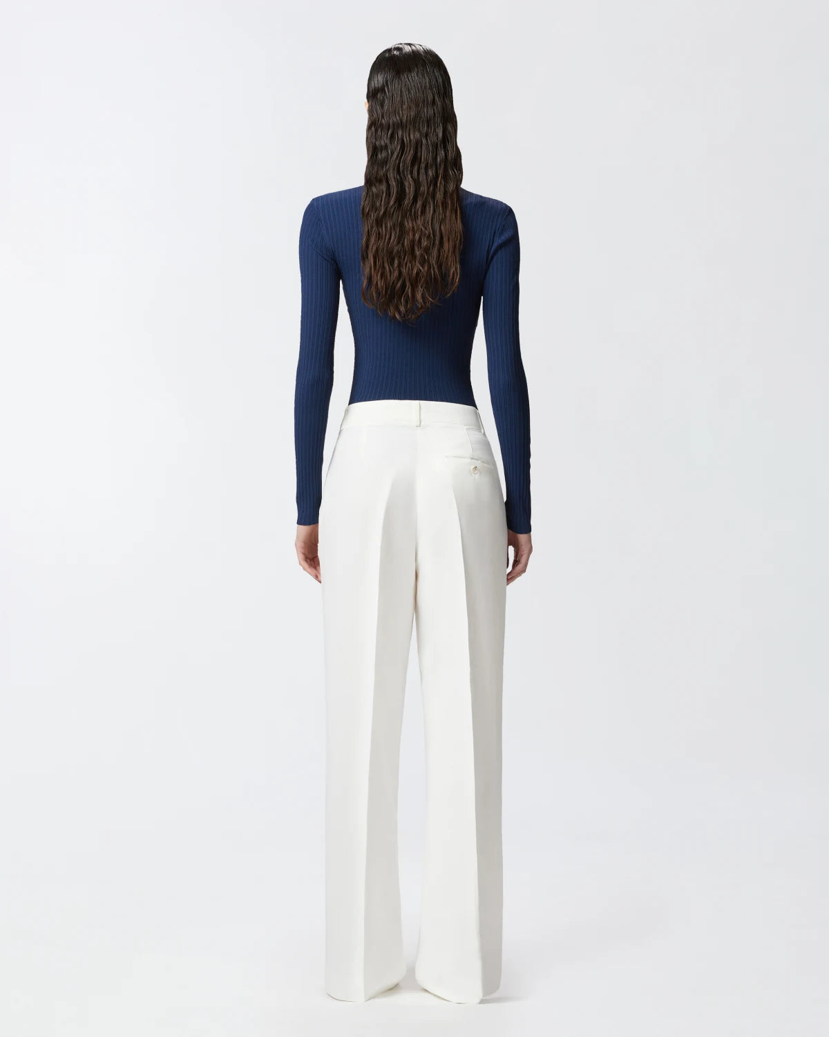 Pantaloni palazzo in lino con tasche Pinko