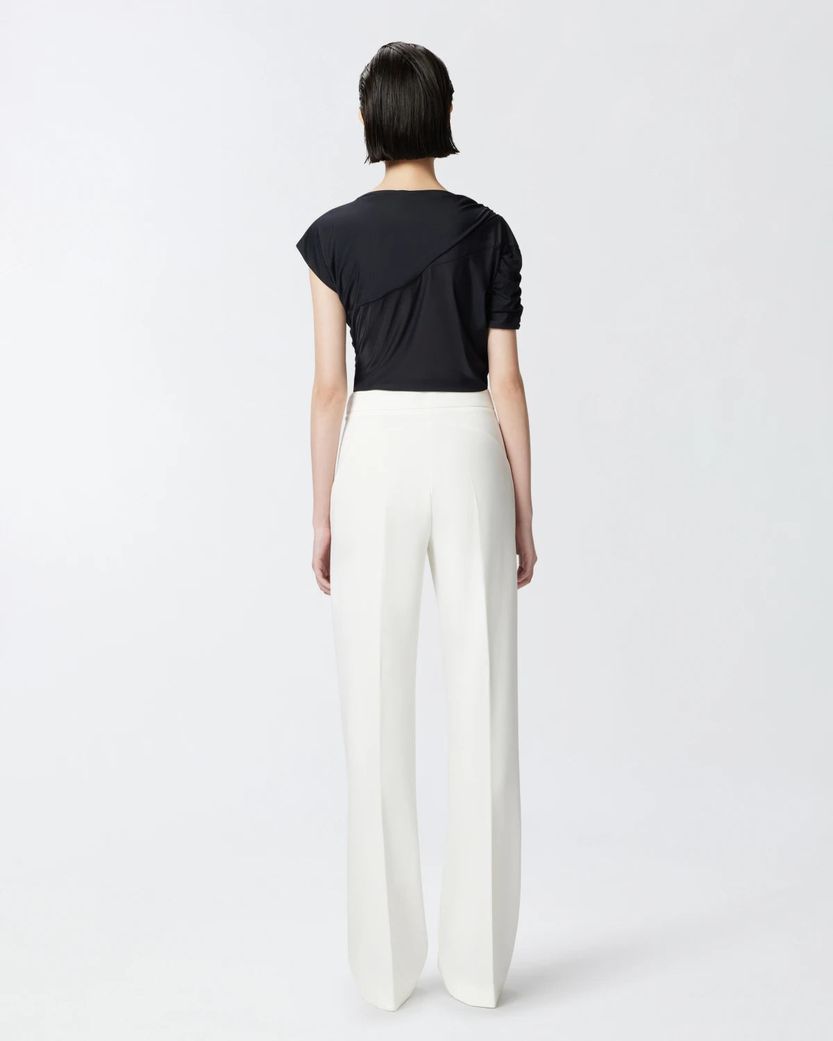 Pantaloni eleganti svasati a vita alta Pinko