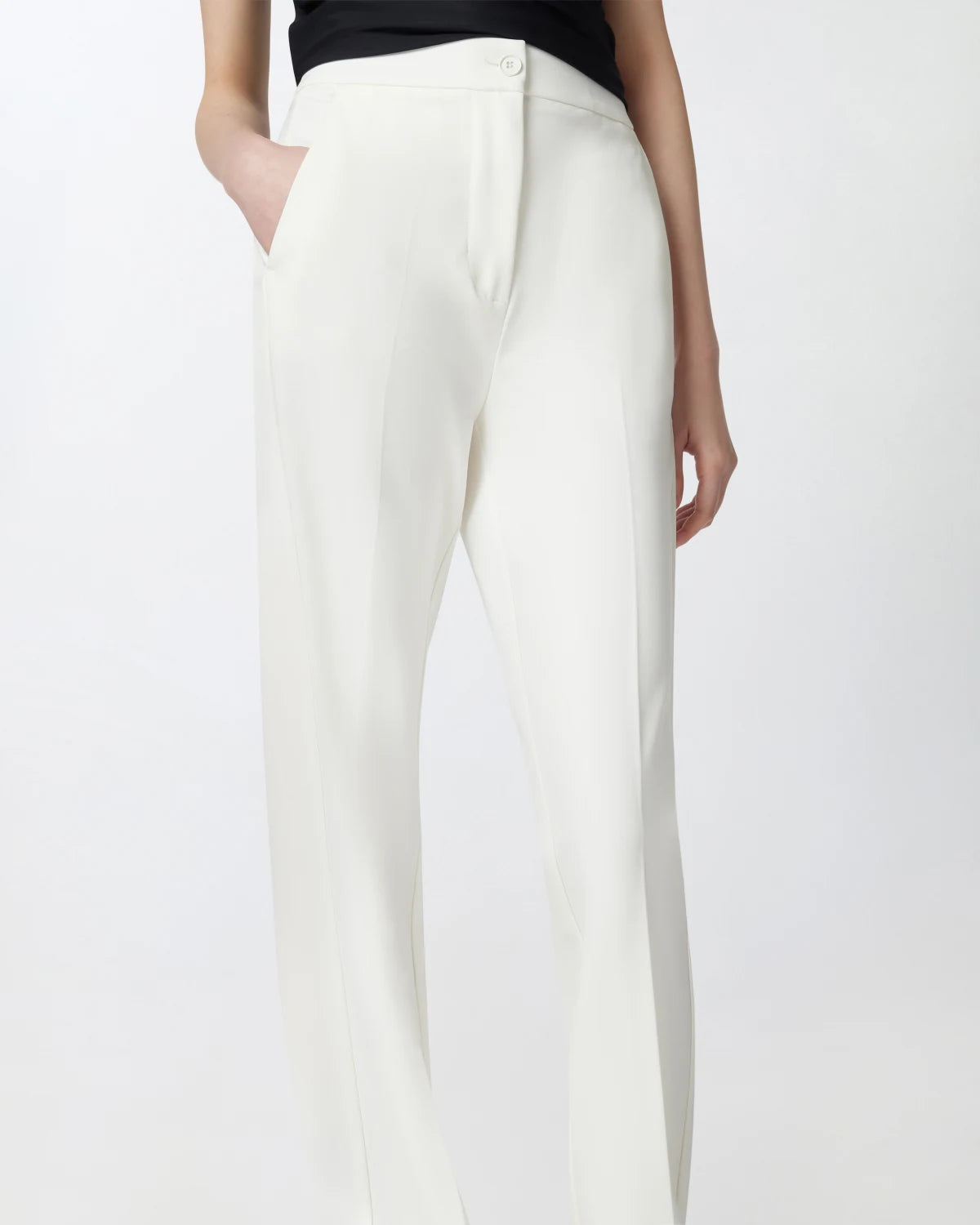 Pantaloni eleganti svasati a vita alta Pinko