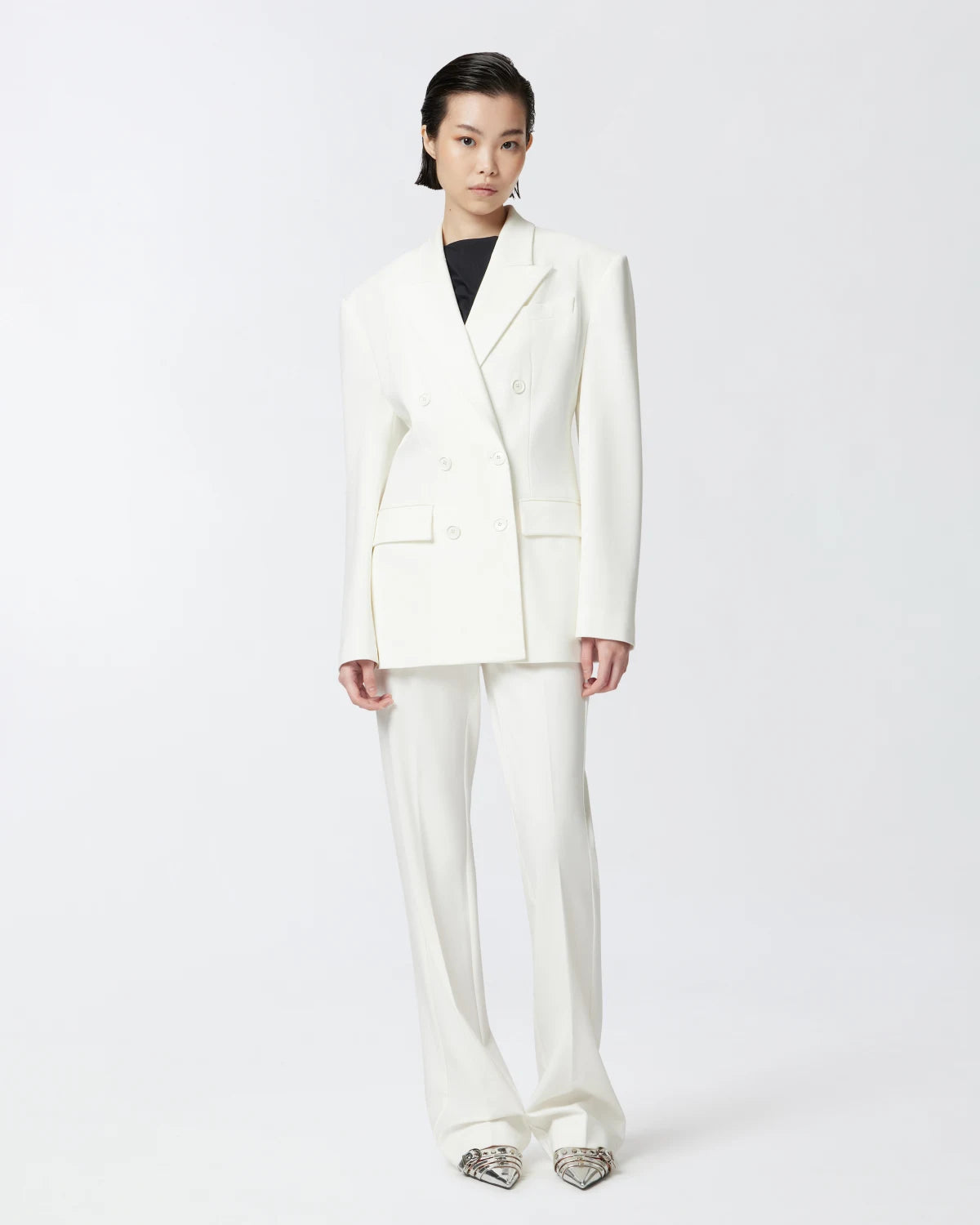 Blazer elegante doppiopetto punto stoffa Pinko
