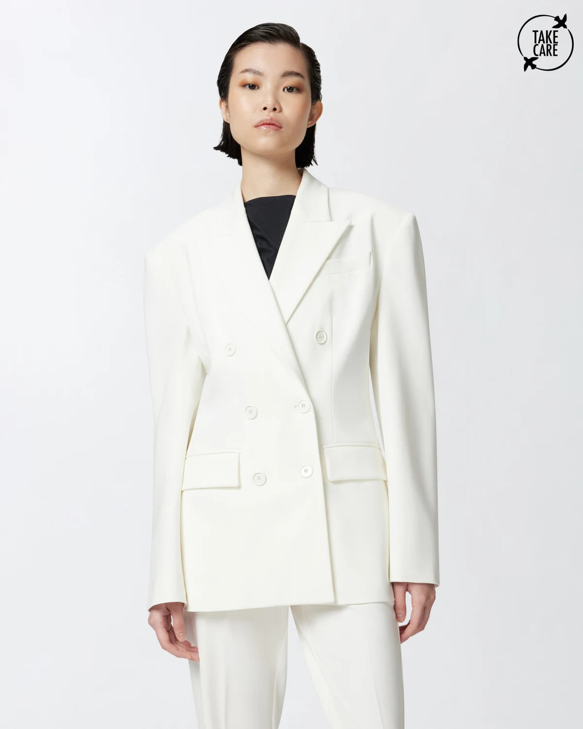 Blazer elegante doppiopetto punto stoffa Pinko