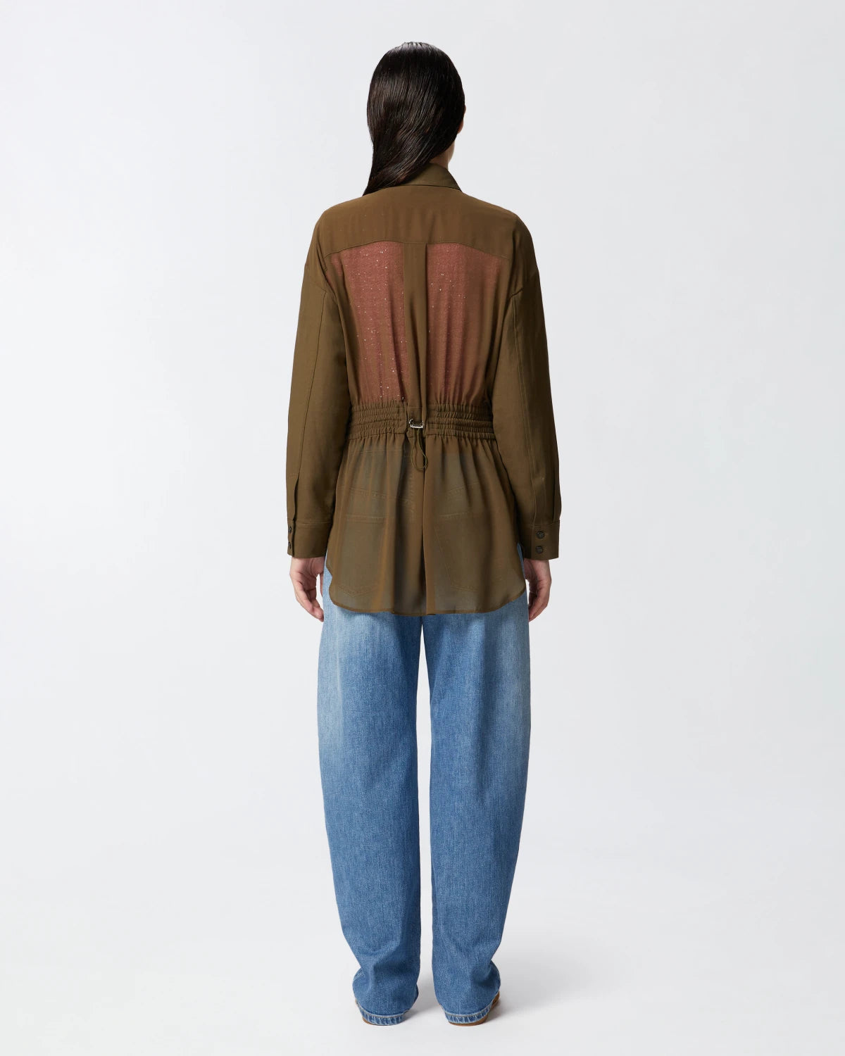 Giacca camicia leggera con tasche Pinko