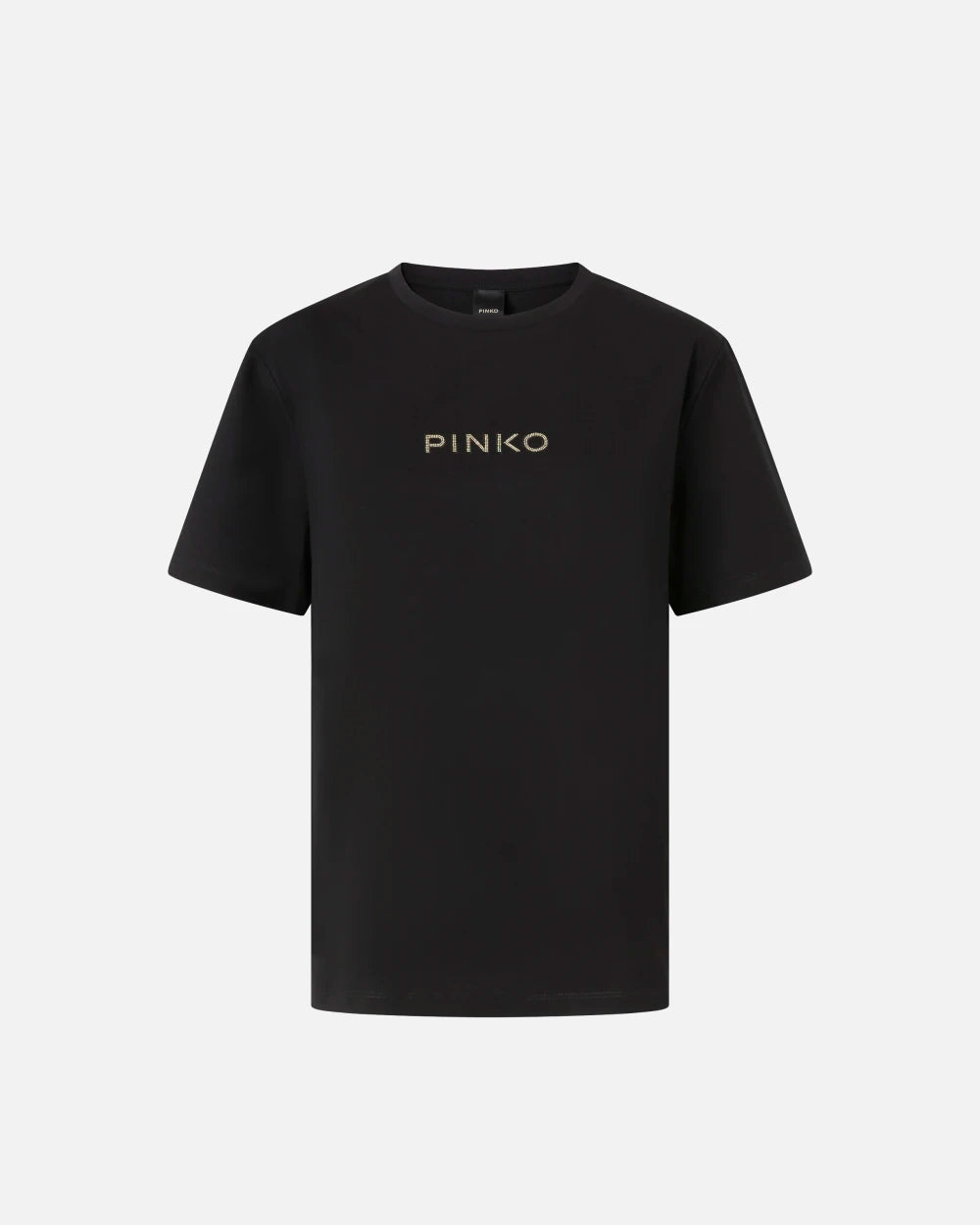 T-shirt logo strass Pinko