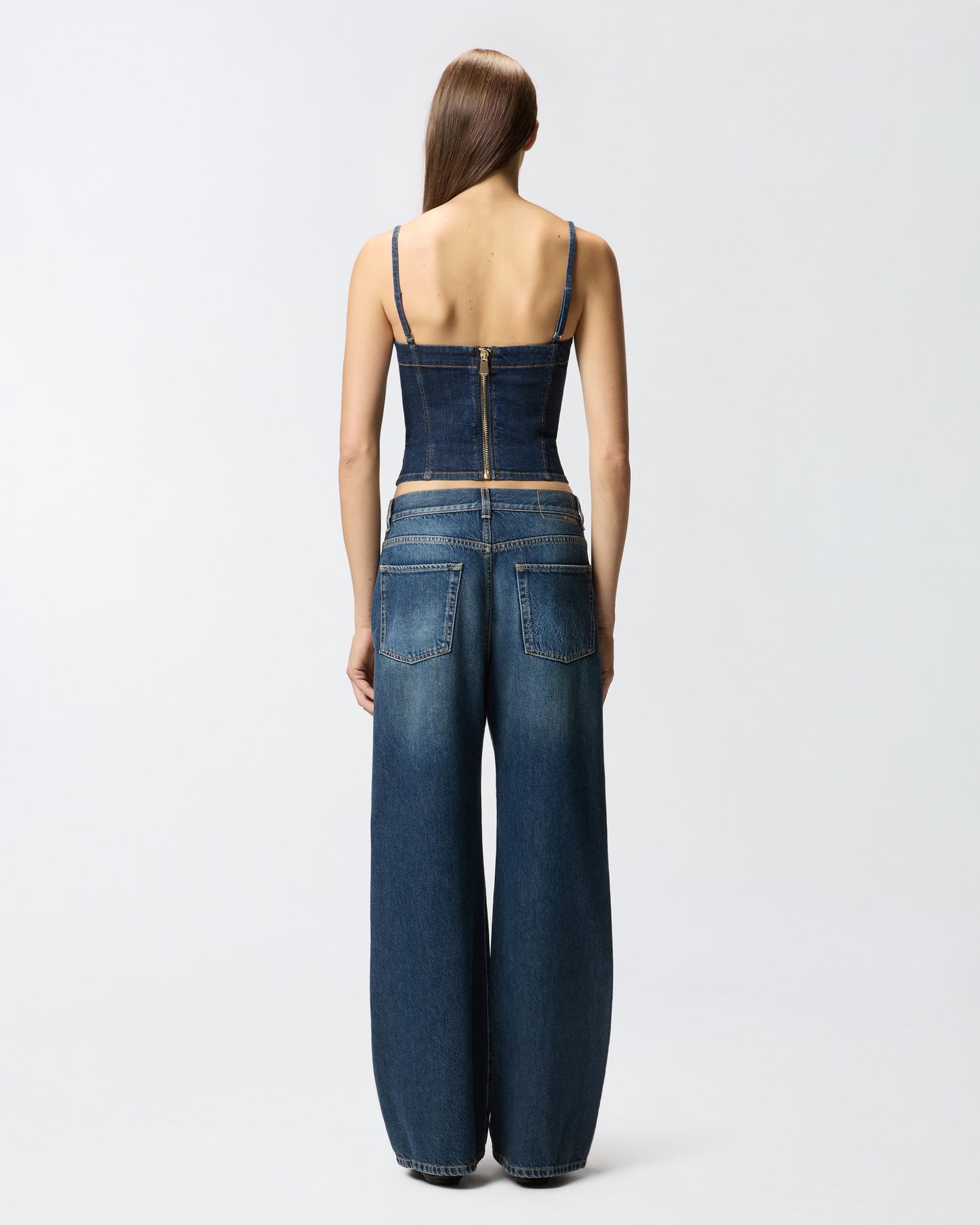 Top bustier denim comfort Pinko