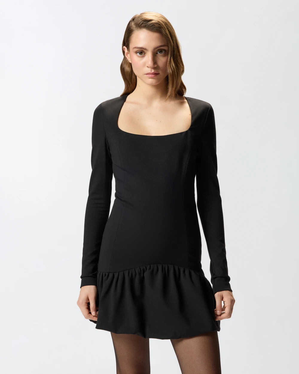 Mini abito con scollo squadrato Pinko