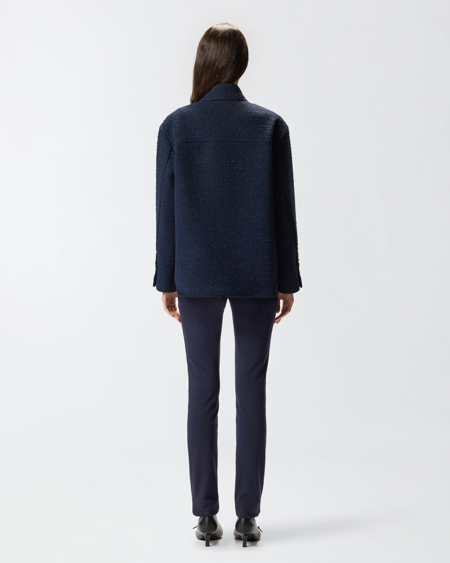 Giacca oversize in tweed fantasia Pinko