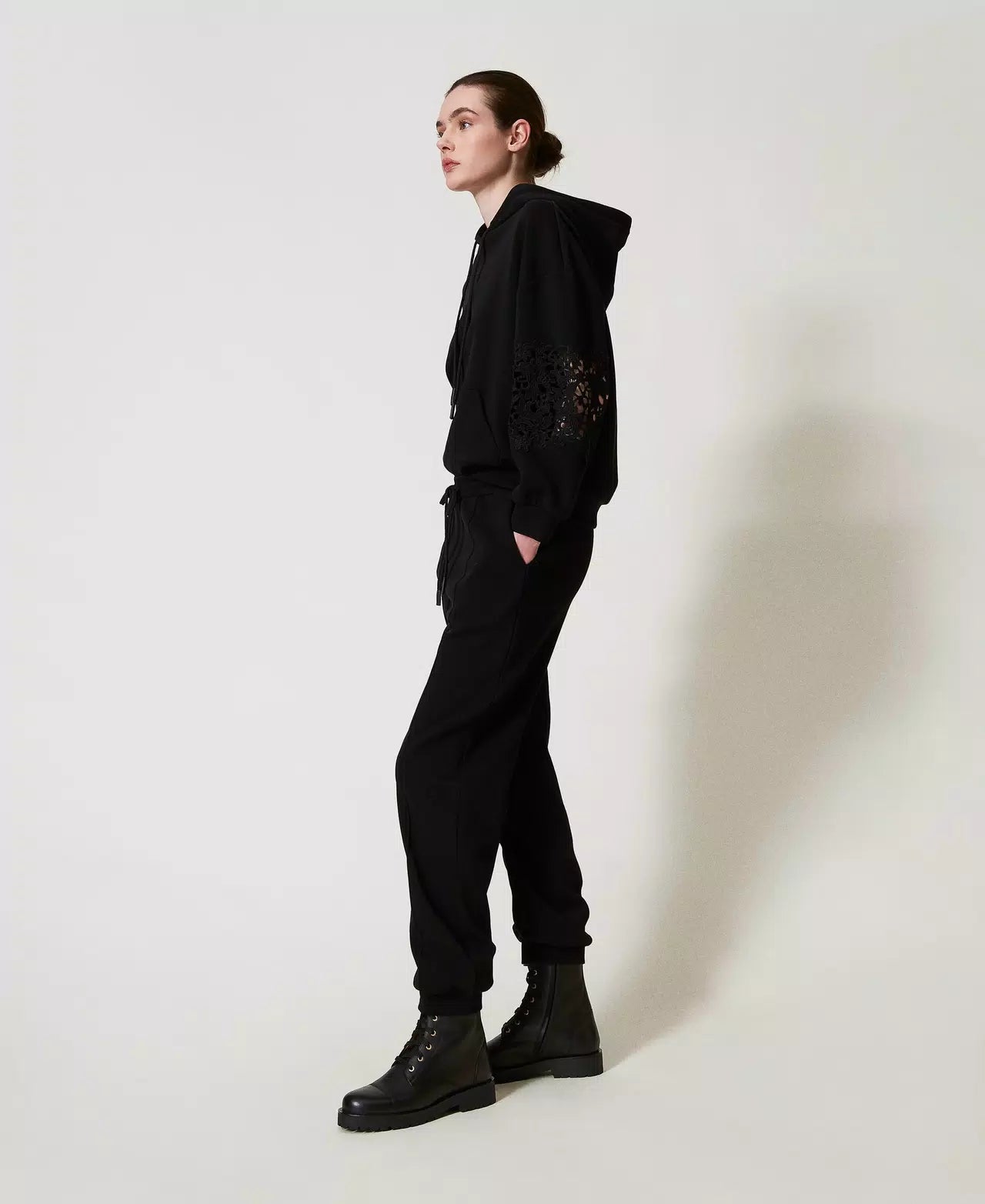Pantaloni joggers in felpa Twinset