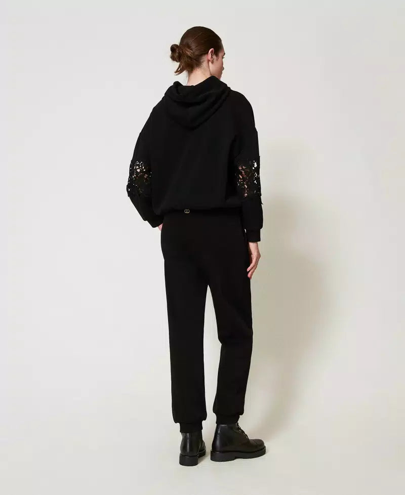 Pantaloni joggers in felpa Twinset