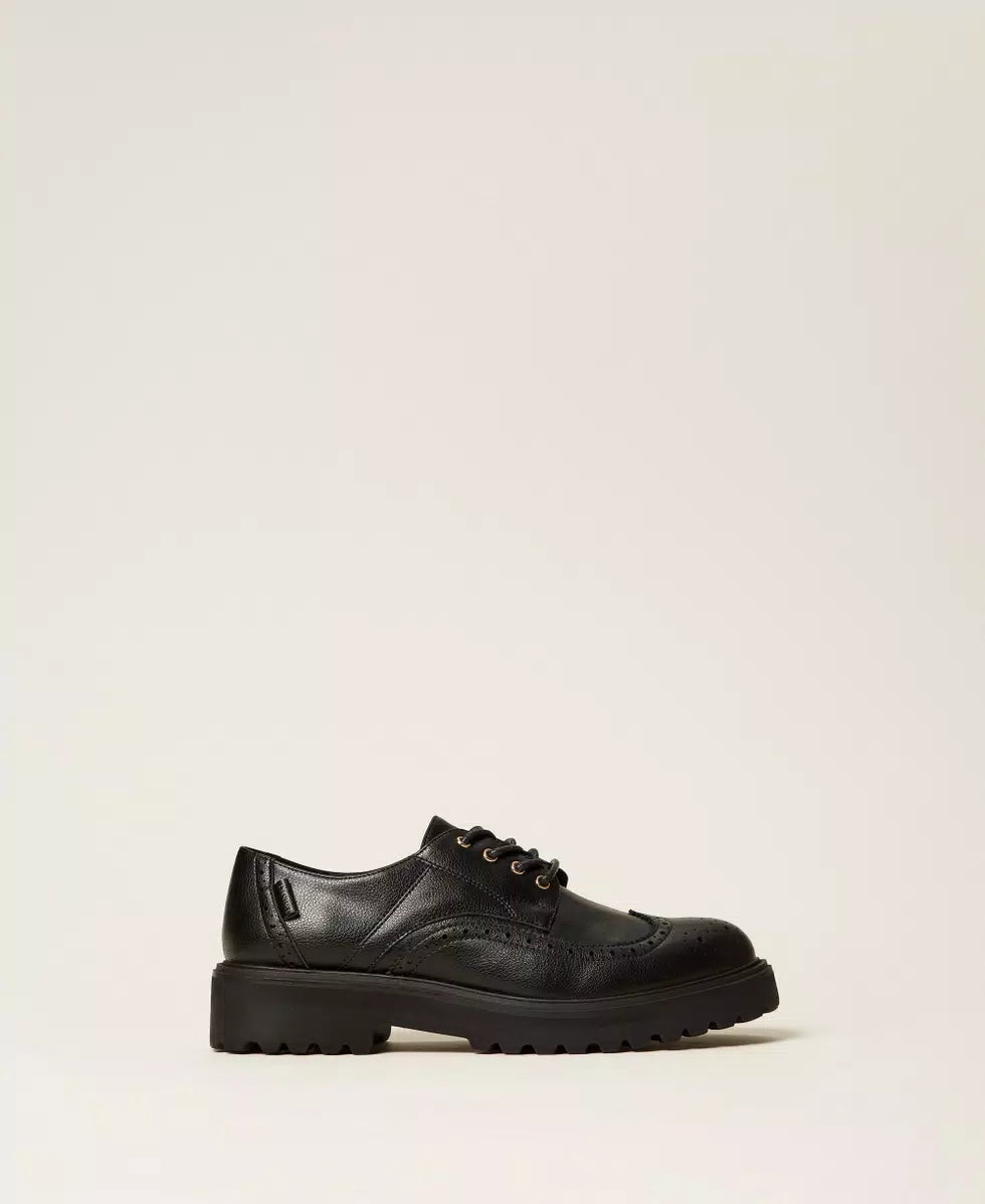 Scarpe stringate con logo TwinSet