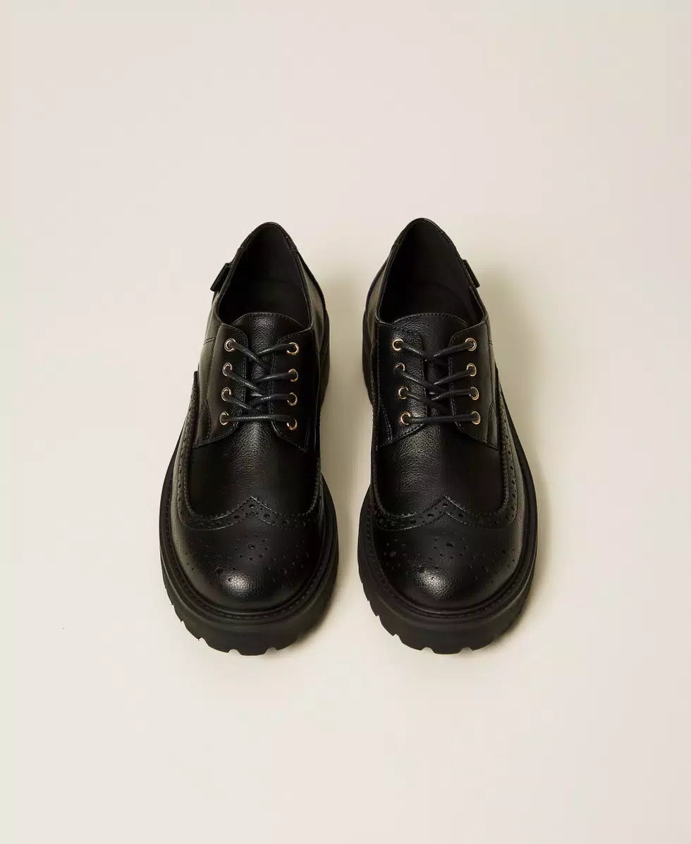 Scarpe stringate con logo TwinSet