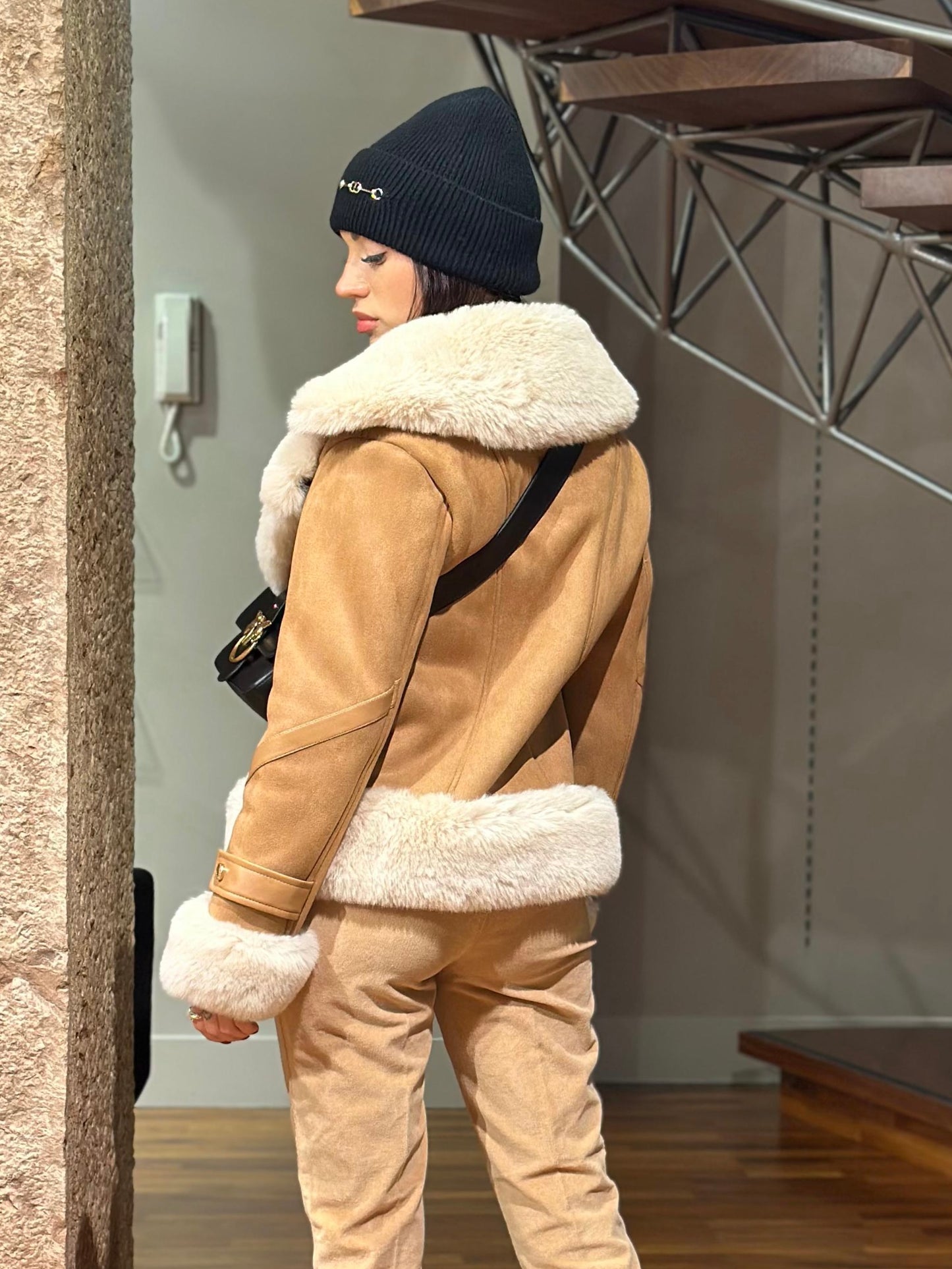 Eco montone con pelliccia sintetica Fracomina