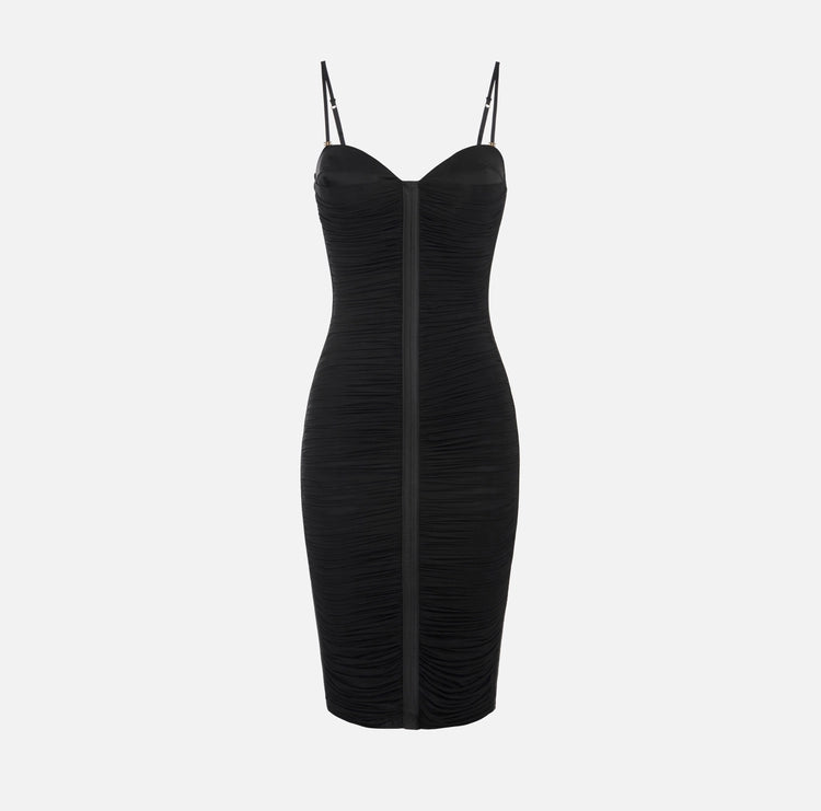 Abito in jersey stretch con drappeggi AB81556E2 Elisabetta Franchi
