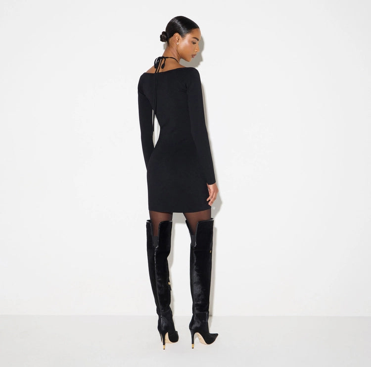 Mini abito in maglia con lacci AM06B66E2 Elisabetta Franchi
