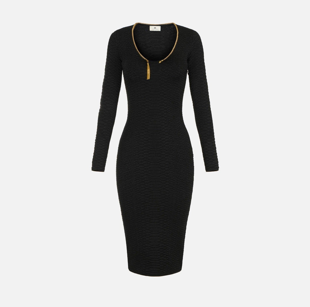 Abito in maglia a trama snake AM30S67E2 Elisabetta Franchi