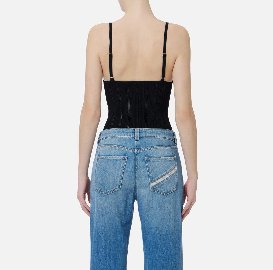 Body in maglia à jour BK85B62E2 Elisabetta Franchi
