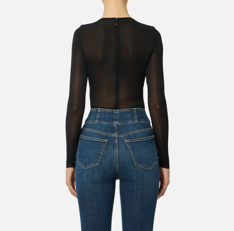 Body in jersey con dettaglio gioiello BO01657E2 Elisabetta Franchi