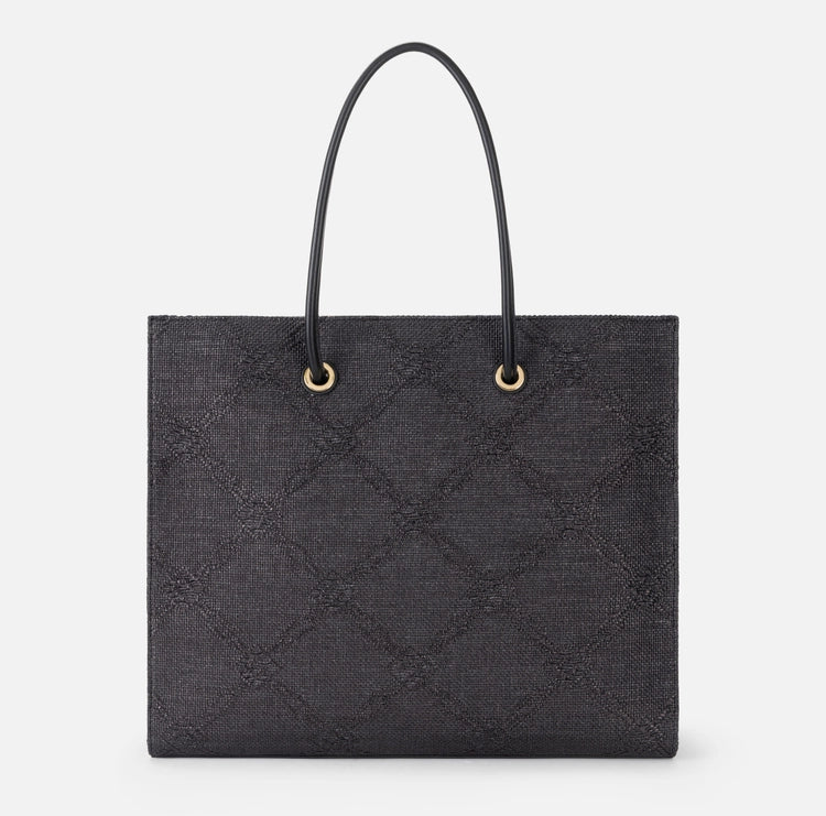 Tote grande in rafia jacquard BS82A52E2 Elisabetta Franchi
