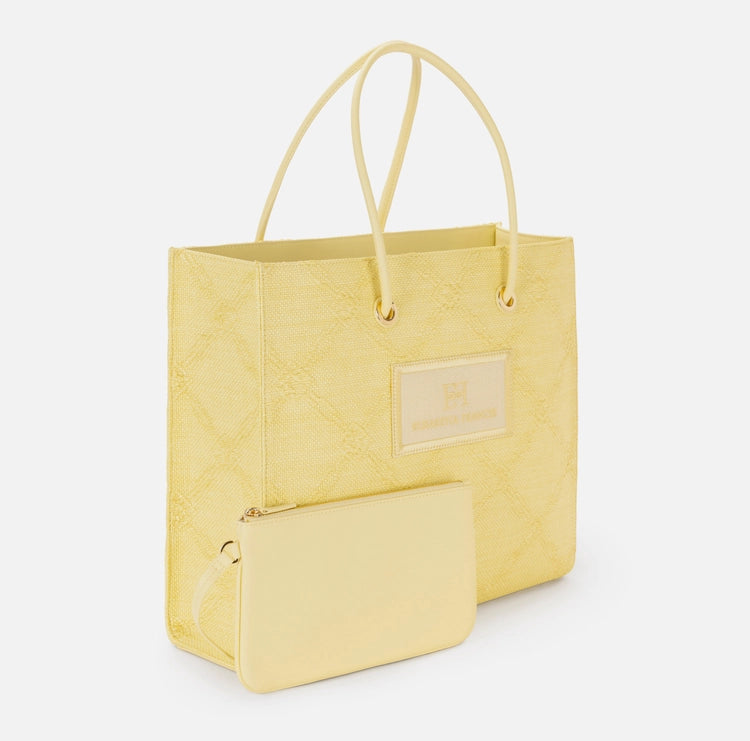 Tote grande in rafia jacquard BS82A52E2 Elisabetta Franchi