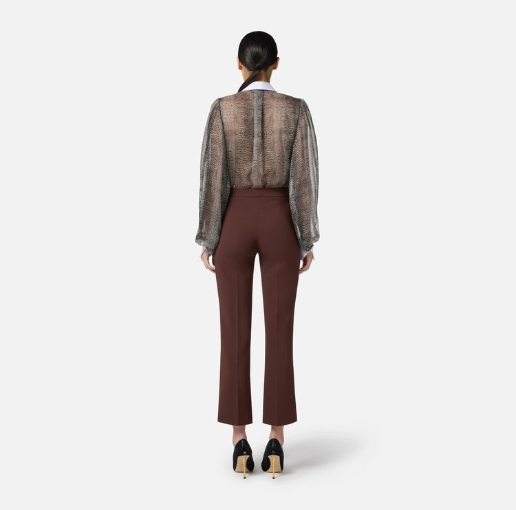 Body con stampa pitone e colletto CB00657E2 Elisabetta Franchi