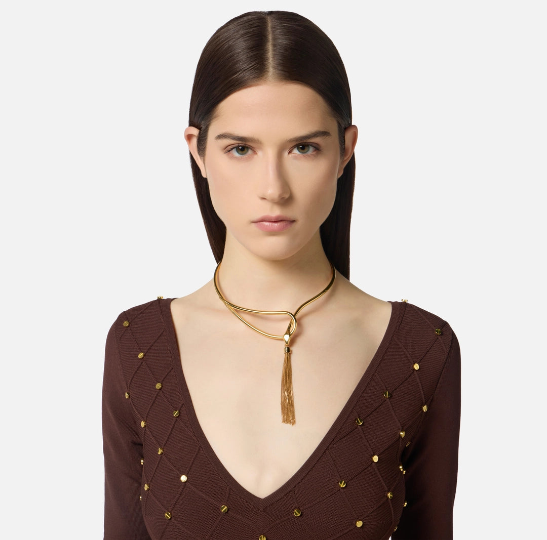 Collana con serpente e nappina CO55B57E2 Elisabetta Franchi