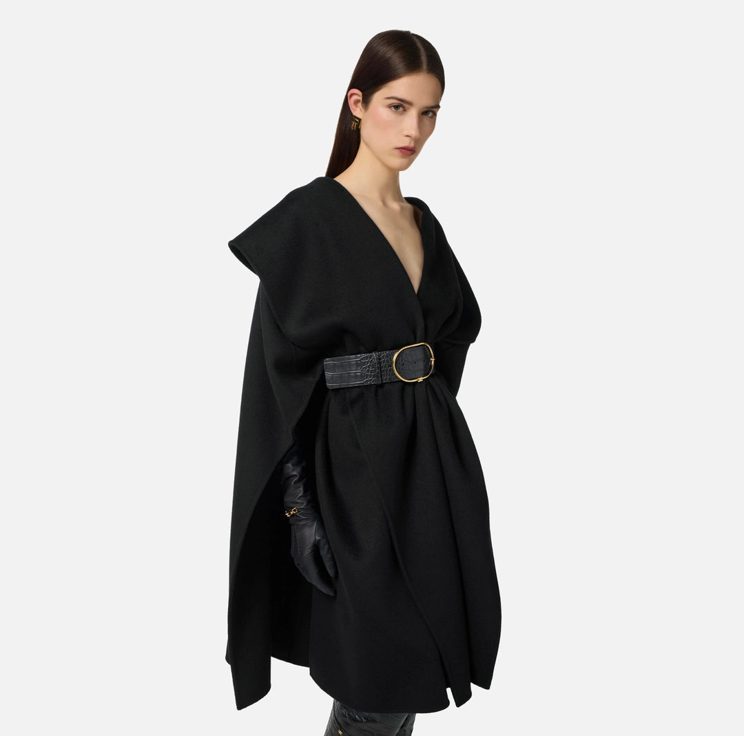 Mantella in panno di lana double CP67D56E2 Elisabetta Franchi