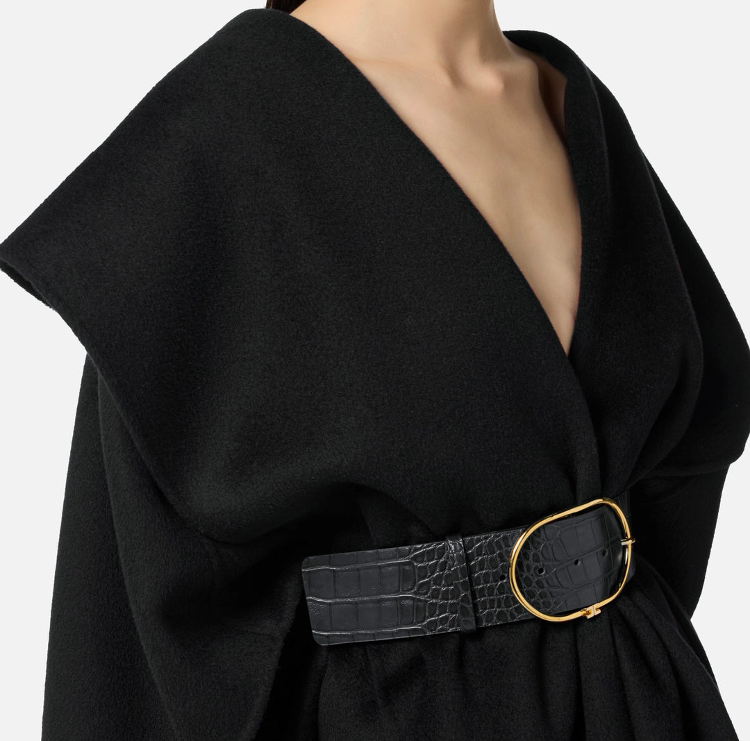 Mantella in panno di lana double CP67D56E2 Elisabetta Franchi