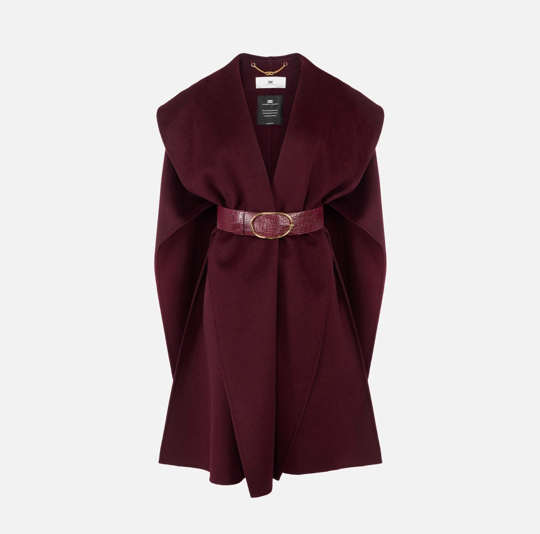 Mantella in panno di lana double CP67D56E2 Elisabetta Franchi