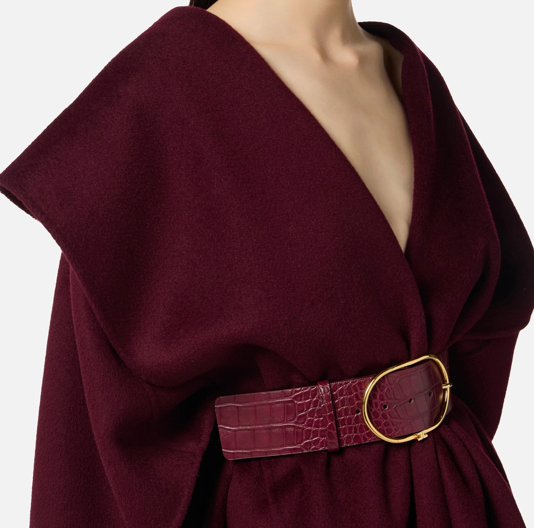 Mantella in panno di lana double CP67D56E2 Elisabetta Franchi