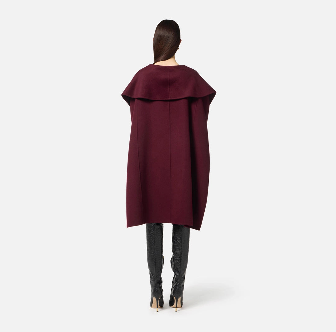 Mantella in panno di lana double CP67D56E2 Elisabetta Franchi