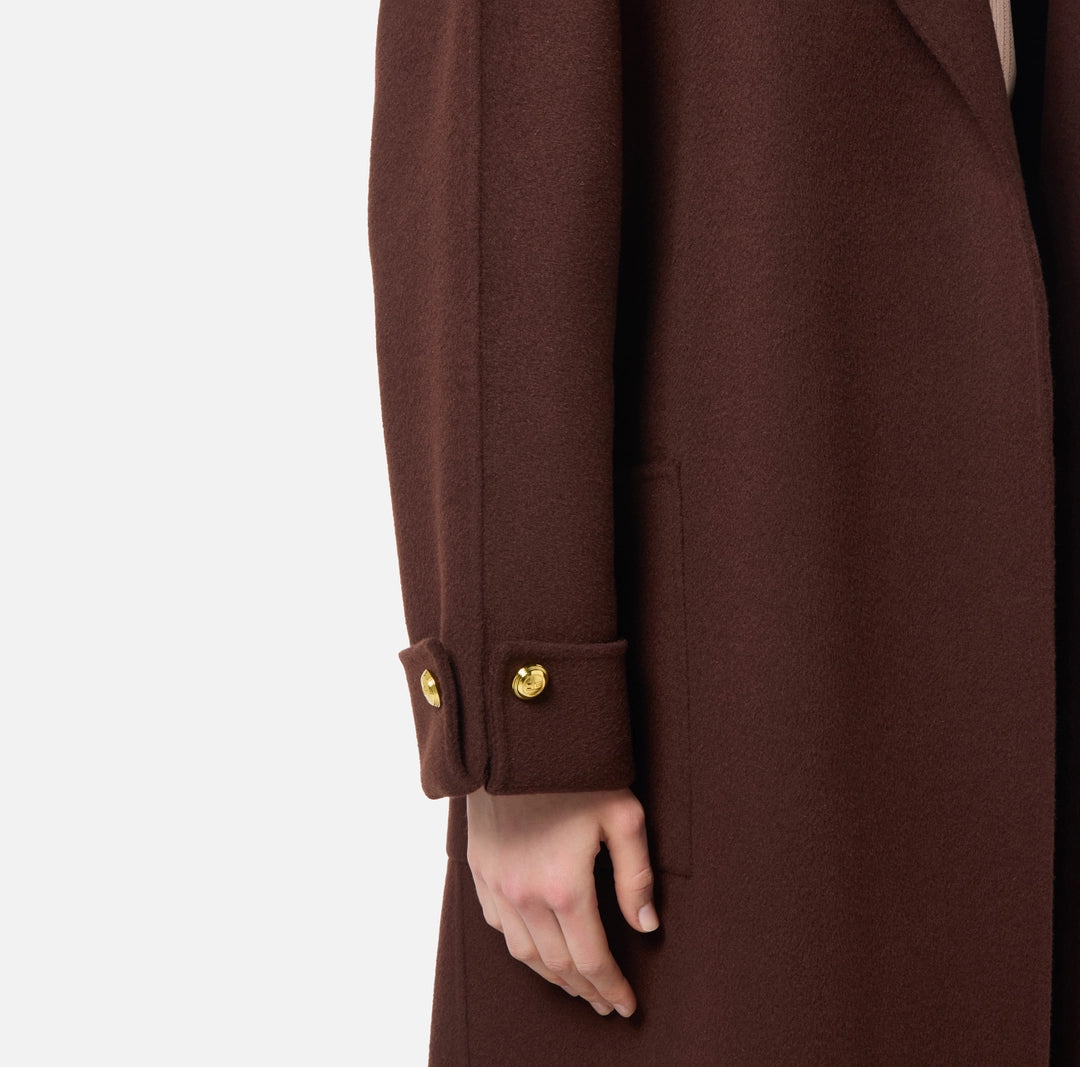 Cappotto in panno di misto lana double CP68D56E2 Elisabetta Franchi