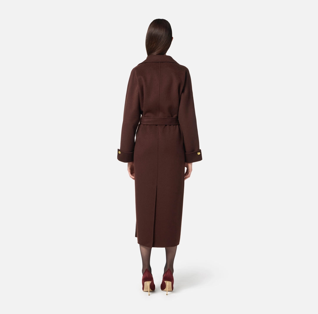 Cappotto in panno di misto lana double CP68D56E2 Elisabetta Franchi