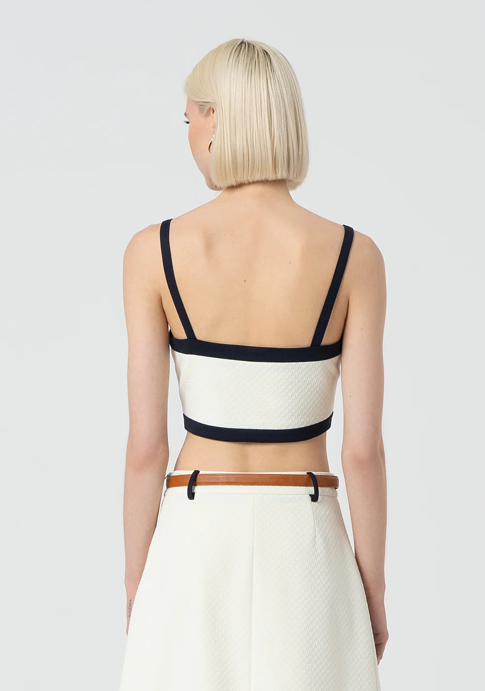 Top cropped senza maniche Fracomina