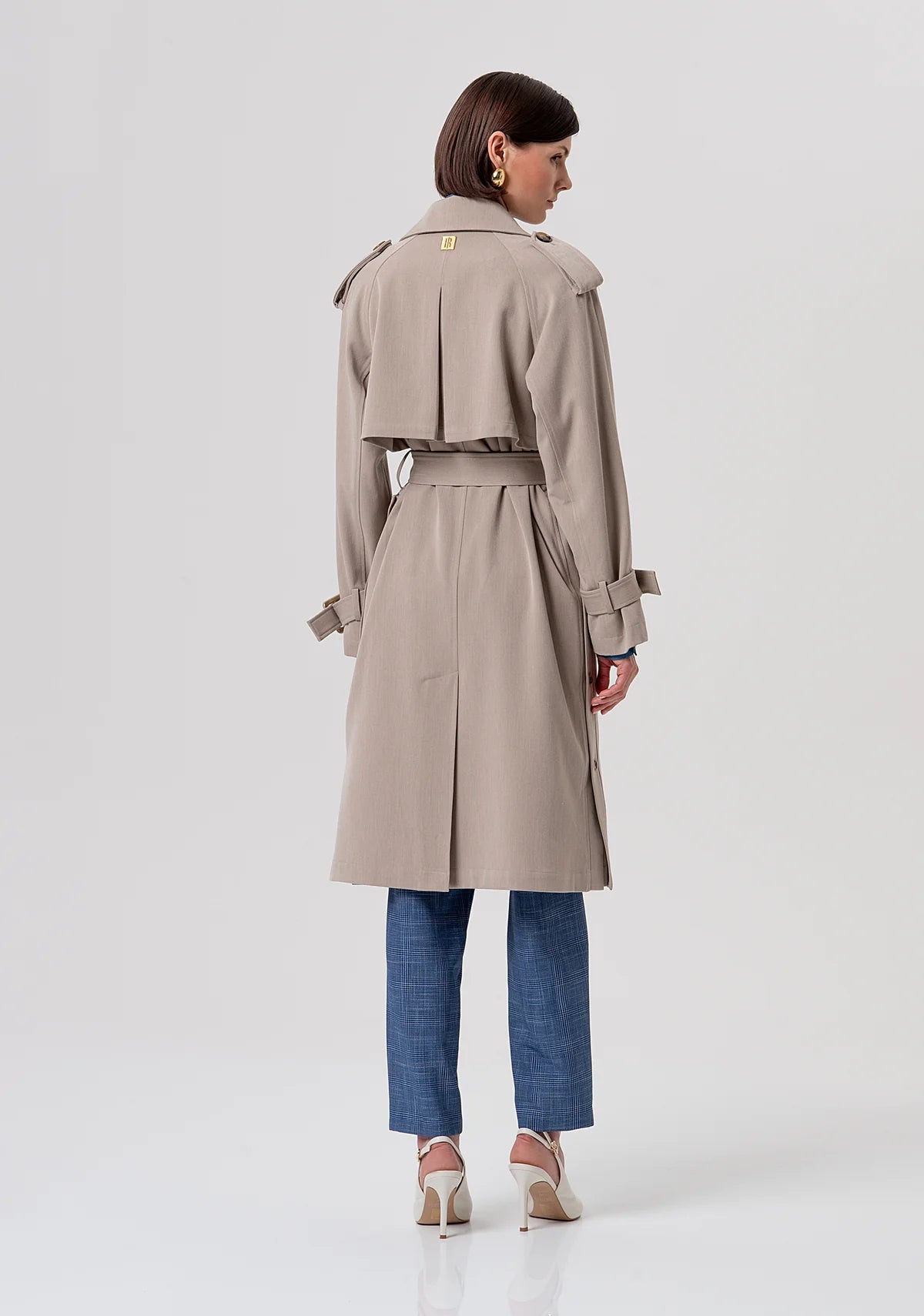 Giacca regular modello trench lungo Fracomina