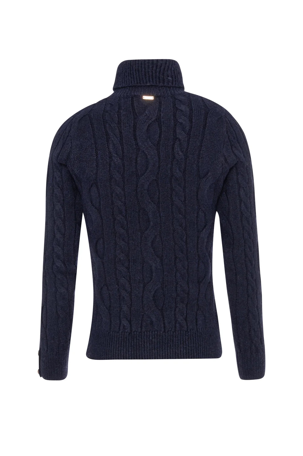Maglia slim con punto treccia Fracomina