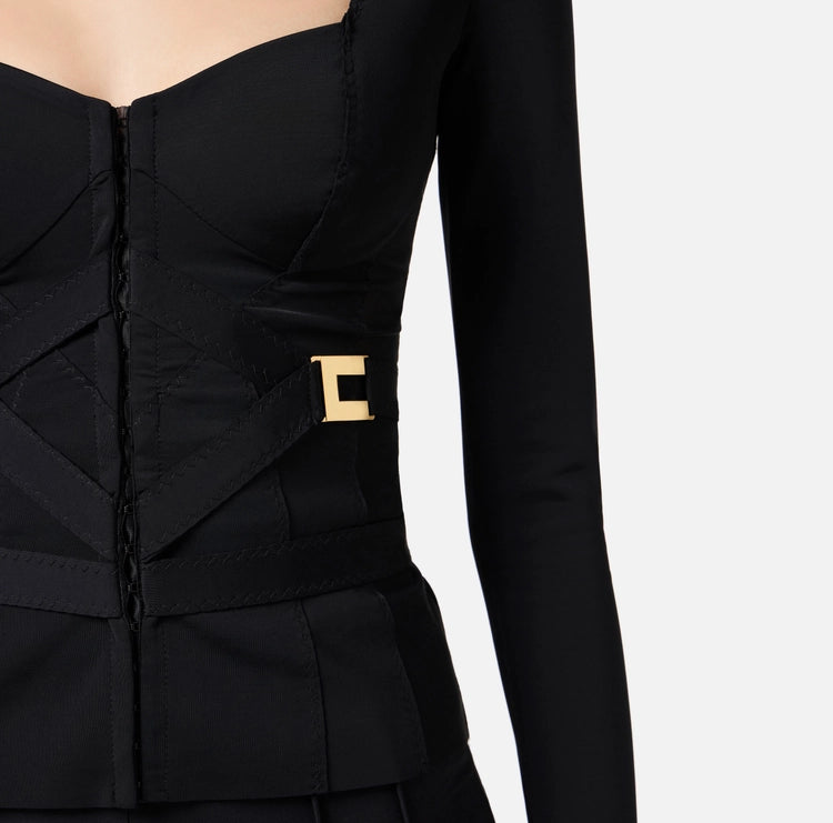 Giacca in tessuto bielastico GI16056E2 Elisabetta Franchi