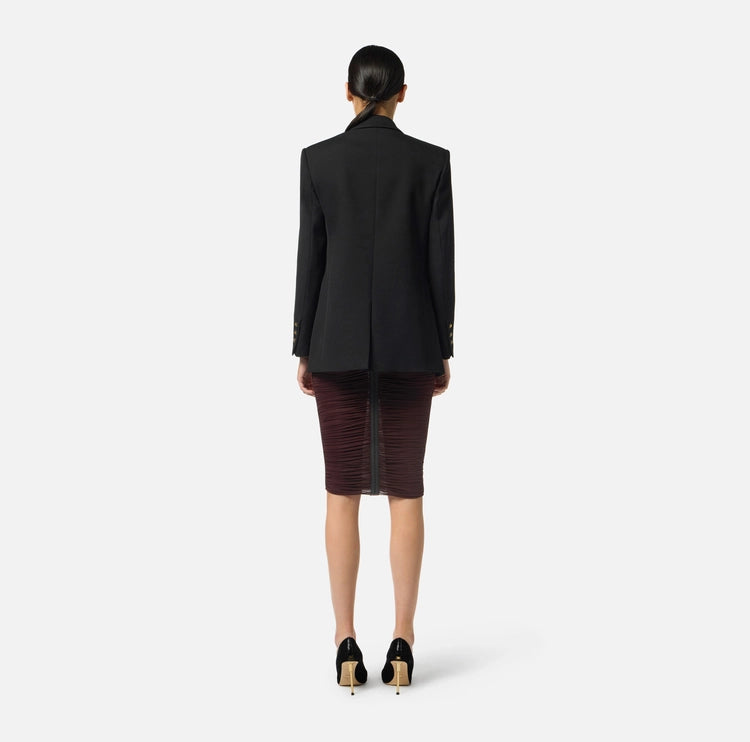 Giacca in gabardina di cotone con taschino GI16156E2 Elisabetta Franchi