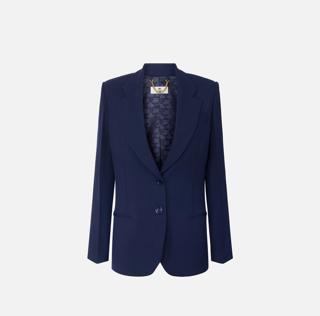 Giacca in gabardina fluida GI27267E2 Elisabetta Franchi