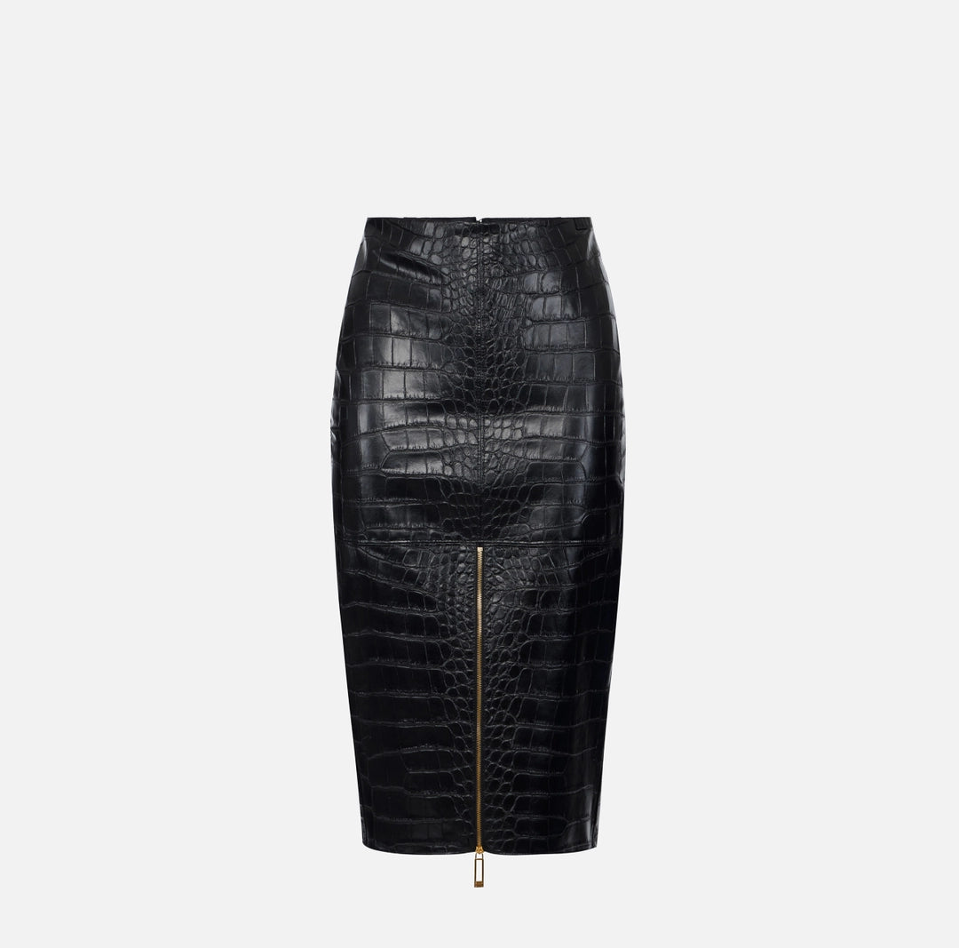 Gonna con texture stampa cocco GO10856E2 Elisabetta Franchi