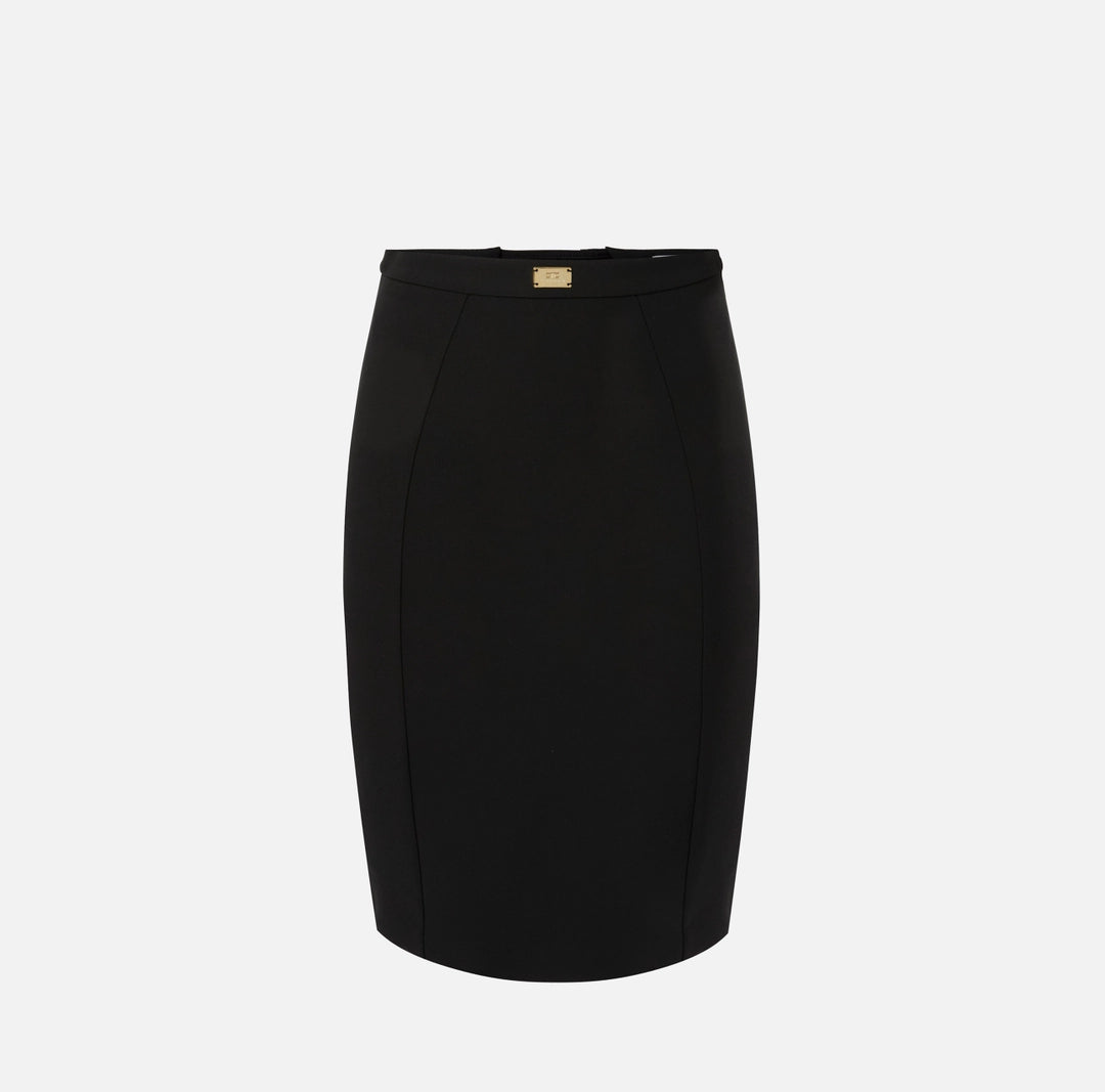 Gonna in tessuto bielastico con lacci criss-cross GO14757E2 Elisabetta Franchi