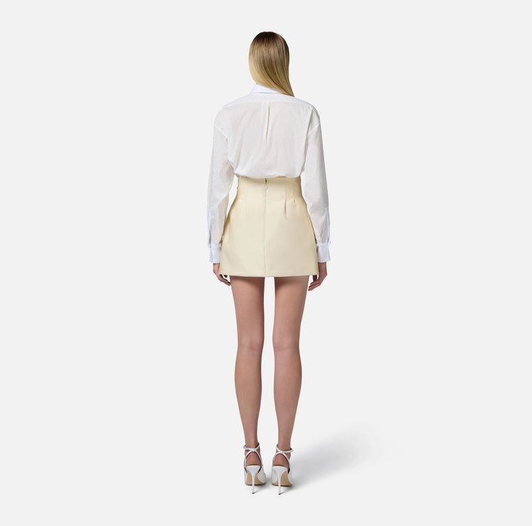 Gonna in duchesse con fiore GOT8251E2 Elisabetta Franchi