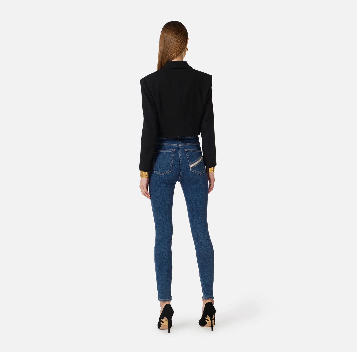 Jeans skinny con dettaglio logo PJ30I61E2 Elisabetta Franchi