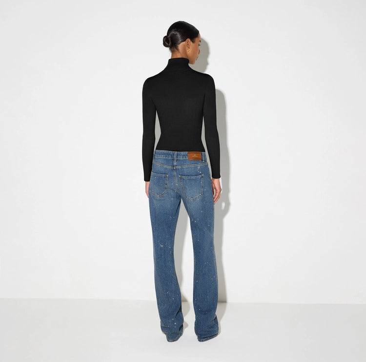 Dolcevita in maglia con ricami à jour MK05B66E2 Elisabetta Franchi