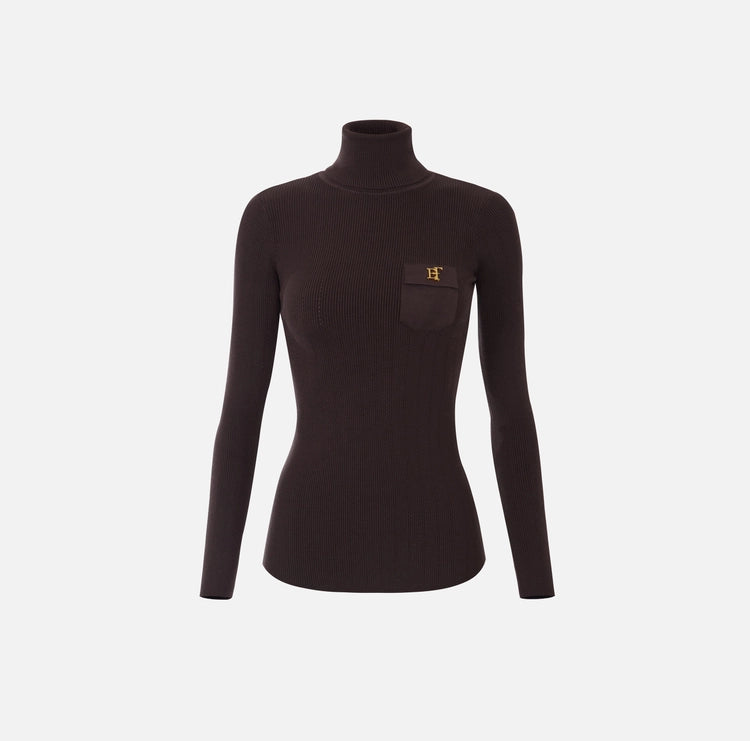 Dolcevita in maglia con ricami à jour MK05B66E2 Elisabetta Franchi